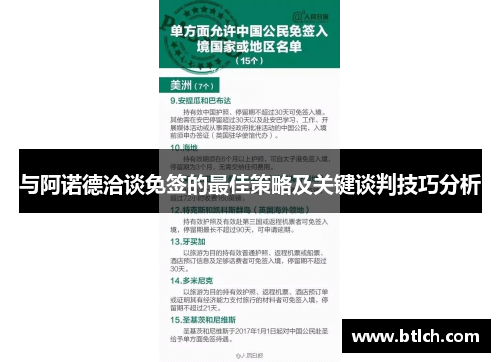 与阿诺德洽谈免签的最佳策略及关键谈判技巧分析